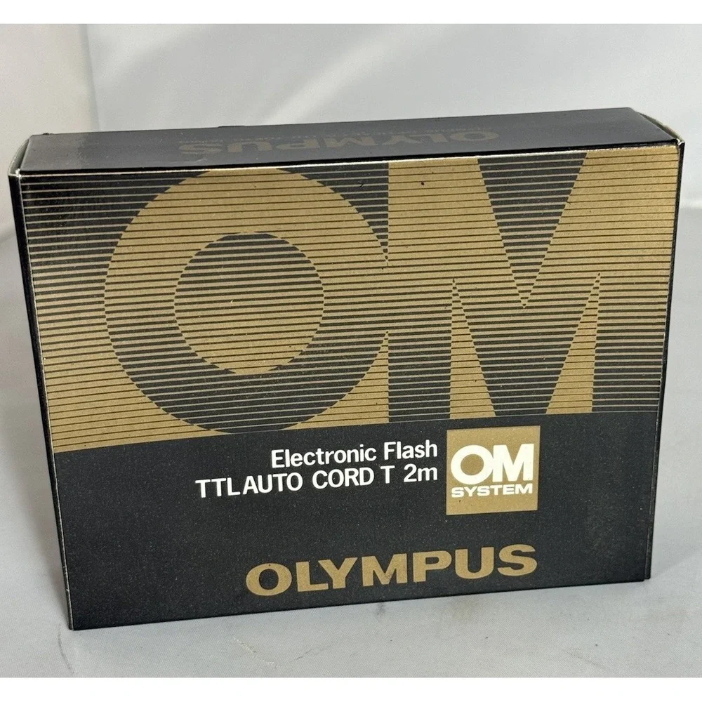 Olympus OM System Electronic Flash TTL Auto CORD T 2m - New Old Stock
